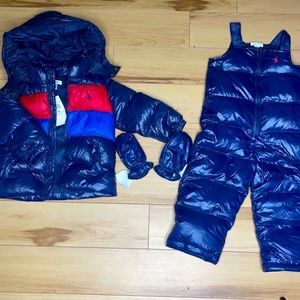 Ralph Lauren Baby Boy Snowsuit Set